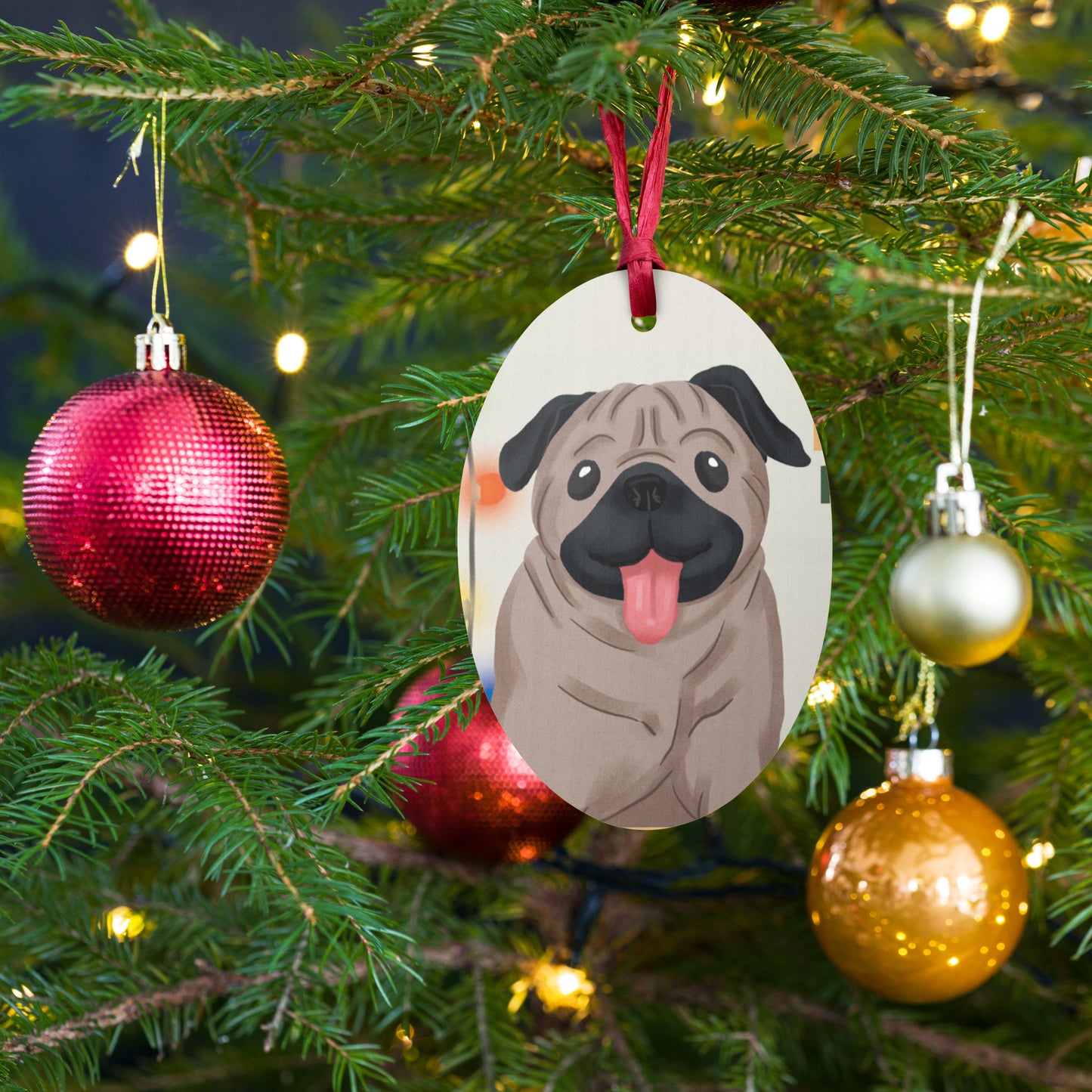 Spike's Holiday Collection - Wooden ornaments