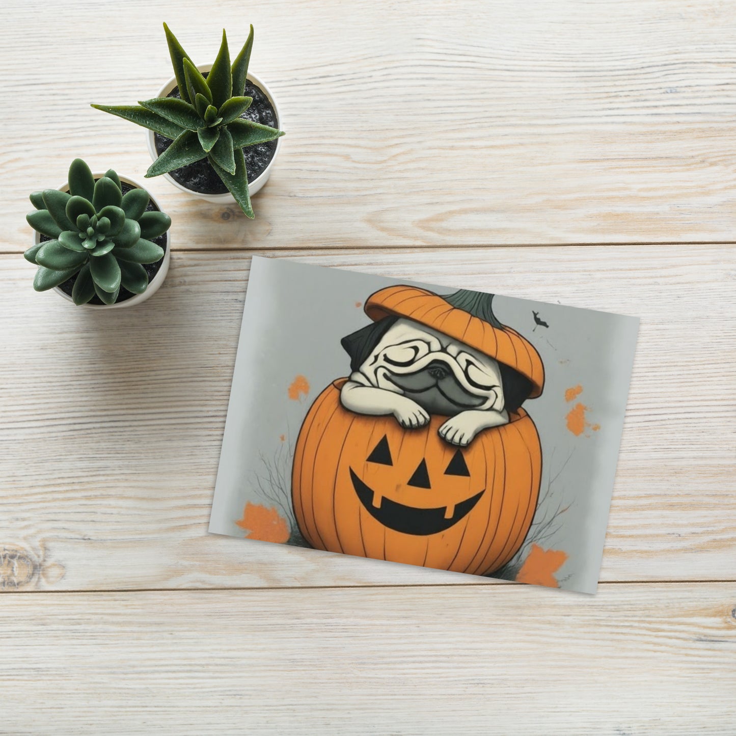 SMG Fall Collection - Pugkin Greeting Card